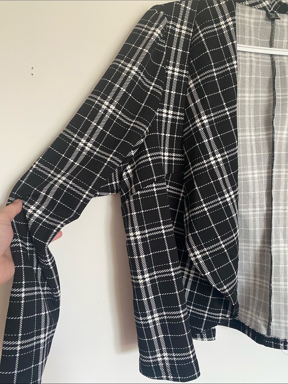 NWOT🌈 SHEIN Curve Plaid Open-Front Women's Blazer - Picture 8 of 8
